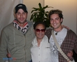 Javier Duran con Enrique Iglesias y David Bisbal