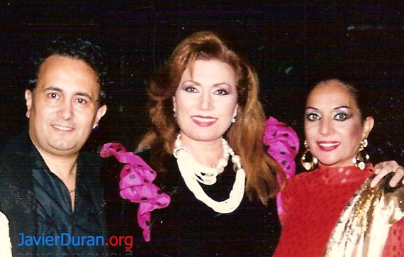 Javier Duran con Rocío Jurado y Lola Flores